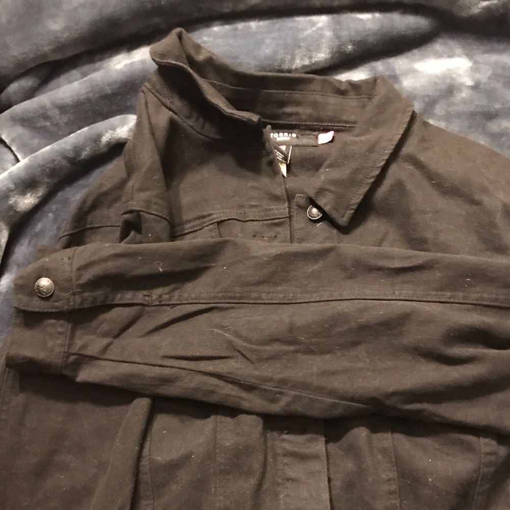 Black jean jacket